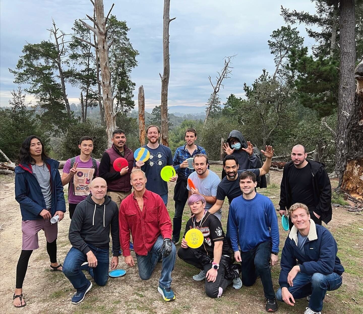 Summit group outdoors in the forest